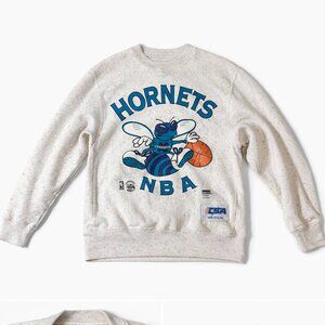 Vintage Charlotte Hornets NBA Crewneck Sweatshirt 90s Speckled CSA Medium